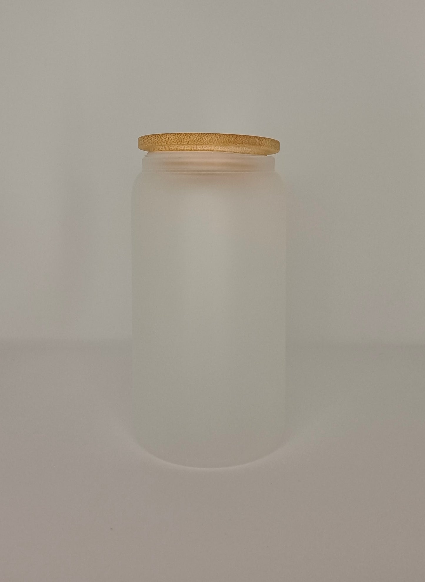 FROSTED glass can - 16 oz