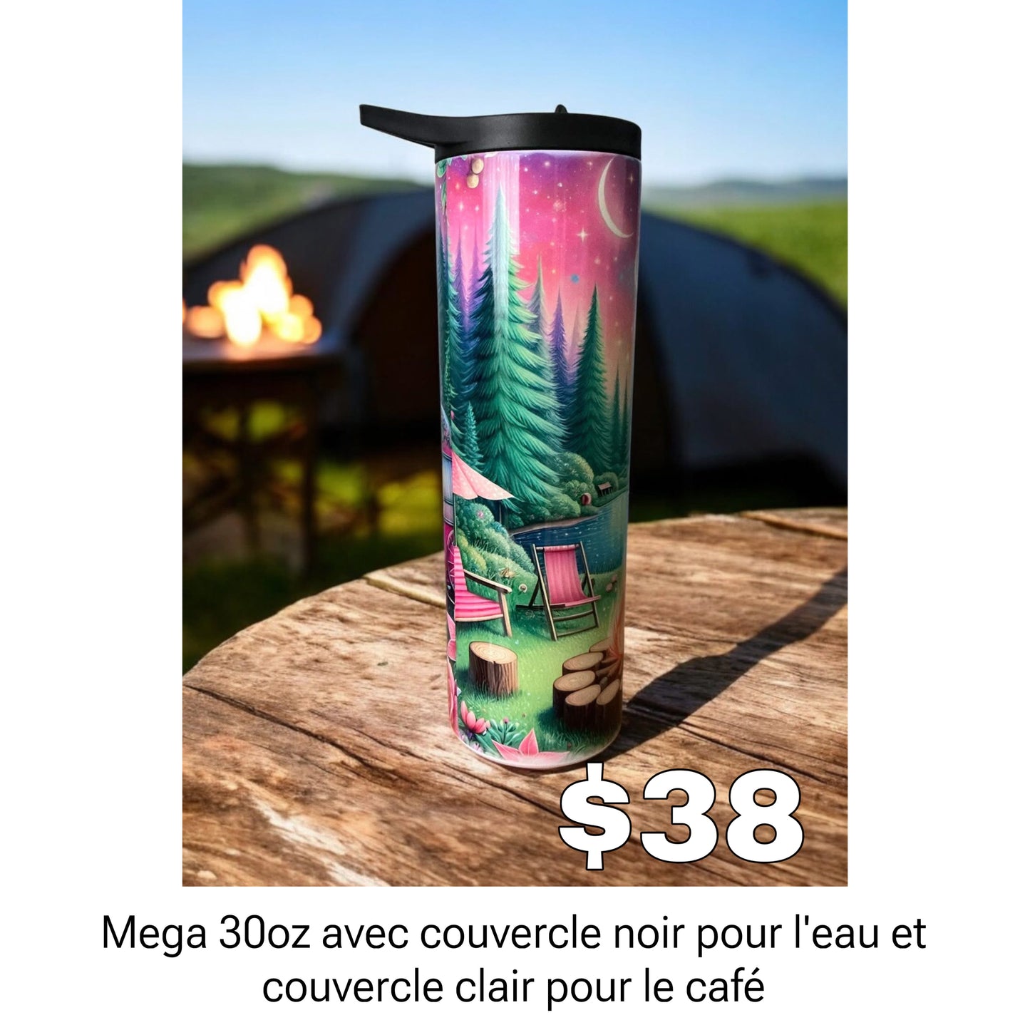 30 oz duo-lid sports tumbler