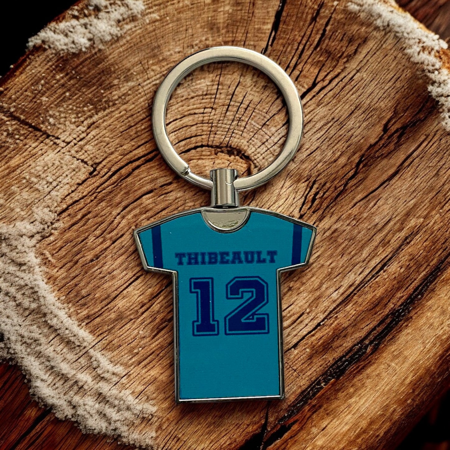Jersey-shaped keychain