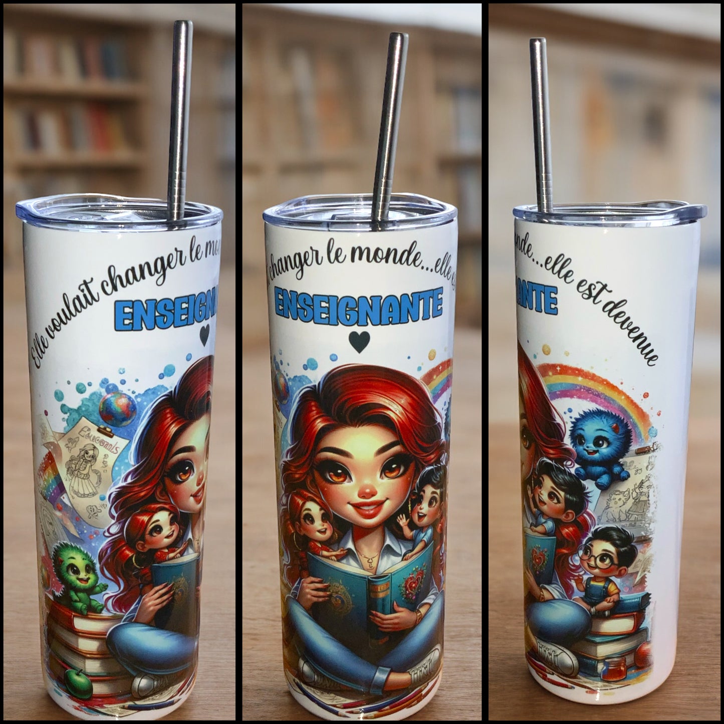 Teacher Tumbler - Red hair