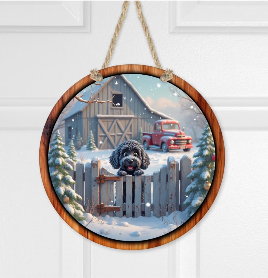 12 in. round MDF sign