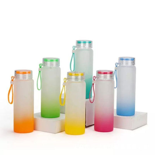 Gradient coloured glass tumbler - 17oz