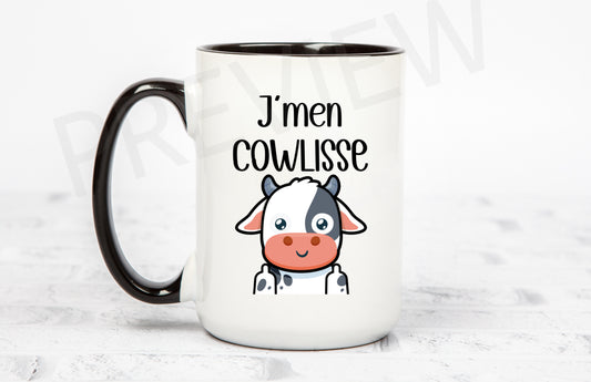 “J’men cowlisse” mug