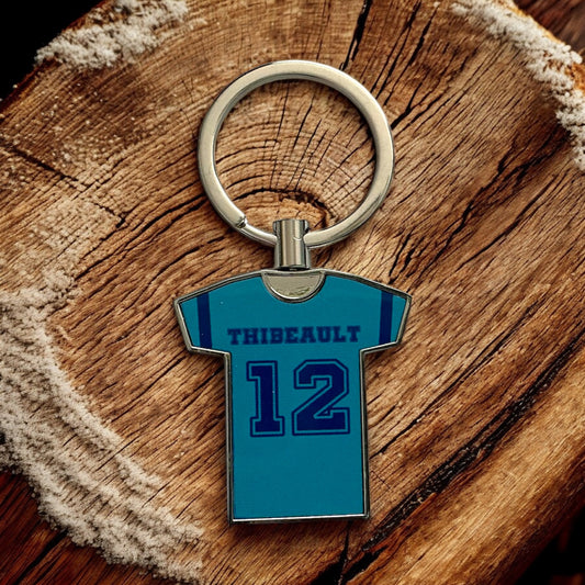 Jersey-shaped keychain